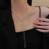 Personalized pearl butterfly necklace ins trendy versatile niche pendant cold style light luxury collarbone - 图片 2