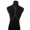 Sexy and fashionable exaggerated nightclub circle trendy women's necklace sexy body chain wholesale - 图片 3