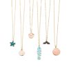 Multi-layer necklace summer cartoon fresh shell pearl jewelry starfish pendant fish bone necklace - 图片 5