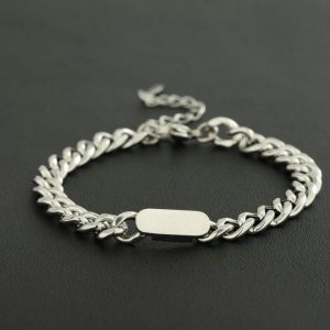 Cuban Link Bracelet New Men's Trendy Titanium Steel women‘